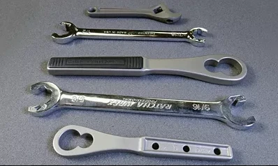 410 Stainless Steel tools that were manufactured through investment casting processes.
